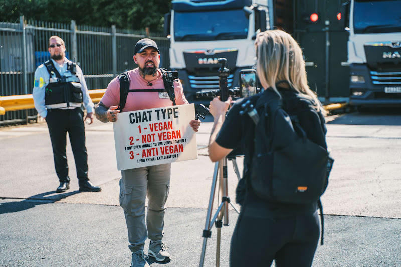 Activists Livestream Outside A Slaughterhouse