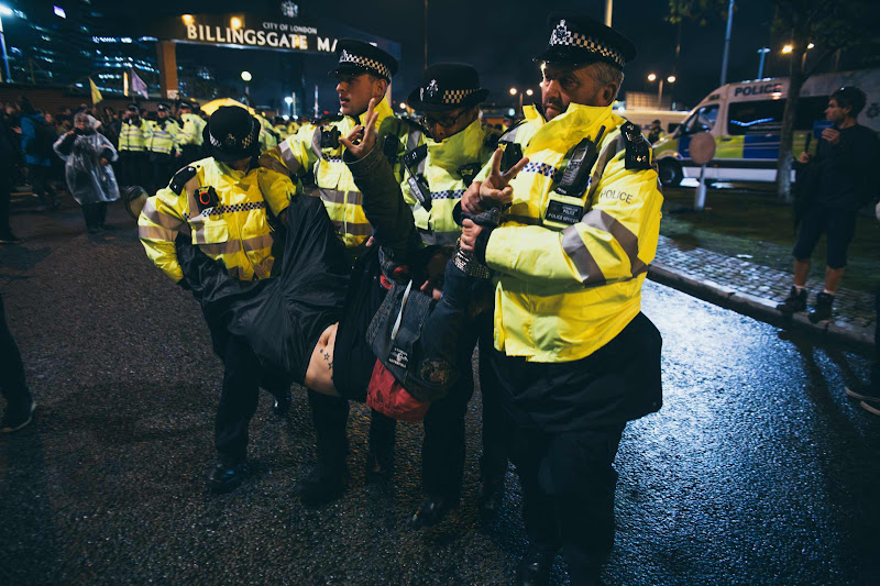 Police Arrest Activist At Fish Market Protest