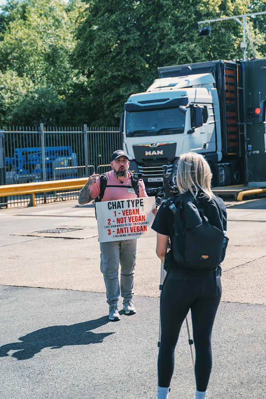 Activists Livestream Outside A Slaughterhouse